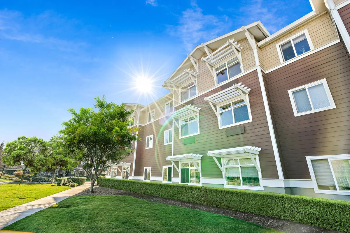 University Retirement Community housing exterior view
